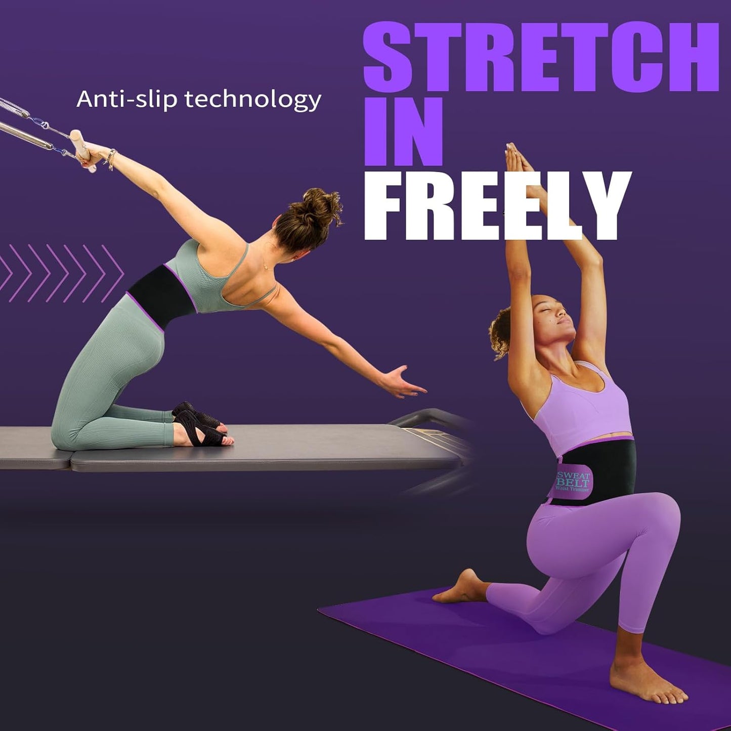 LKV Sweat Waist Trainer for Women Belly Fat Neoprene Waist Trimmer for Women Workout