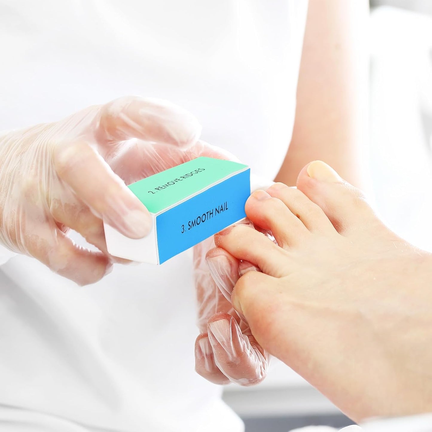 10 Pcs 4 Way Nail Buffers Blocks for Natural Nails, Nail Polishing Block Buffing Block Nail Files, Shape and Shine Nail Tool