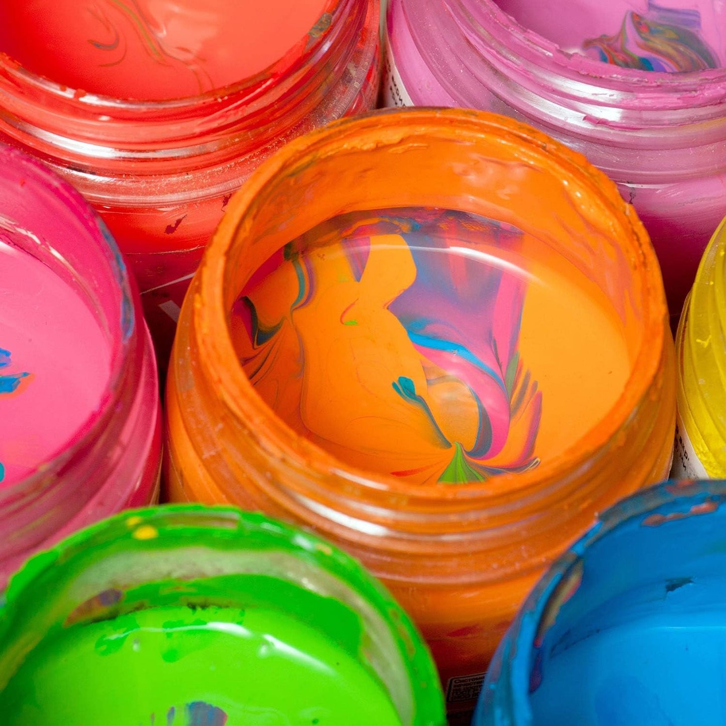 12 Pack 5 oz Plastic Container Jars with Lids Round Clear Travel Cosmetic Container Jars for Toiletries, Lotion, Cream, Ointments, Makeup, Rhinestone, Samples, Kitchen Storage (White)