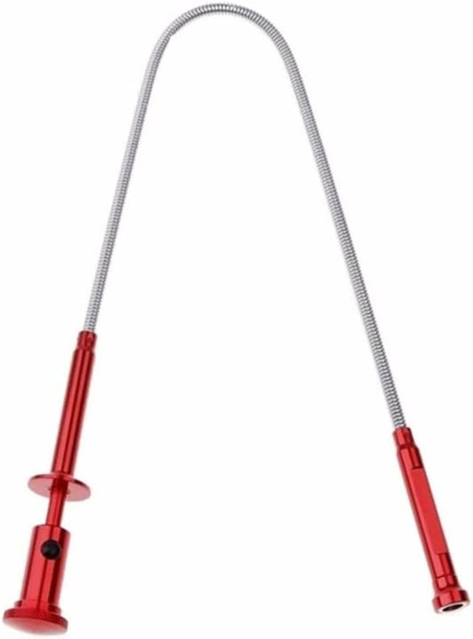 HARDK Claw Magnetic Pick-up Tool 4 Claws with Bright LED light Flexible Spring Magnet Grab Grabber Fingers Prongs for garbage pick up,arm extension