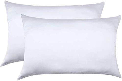 100% Mulberry Silk Pillowcases Set of 2 for Hair and Skin and Super Soft and Breathable Standard Size Nature Silk Pillowcases (Standard, White)