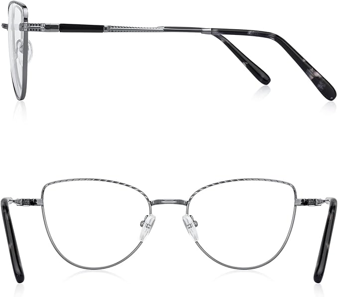 RB. Pilot Retro Cateye Reading Glasses for Women Blue Light Blocking Computer Glasses Spring Hinge Readers