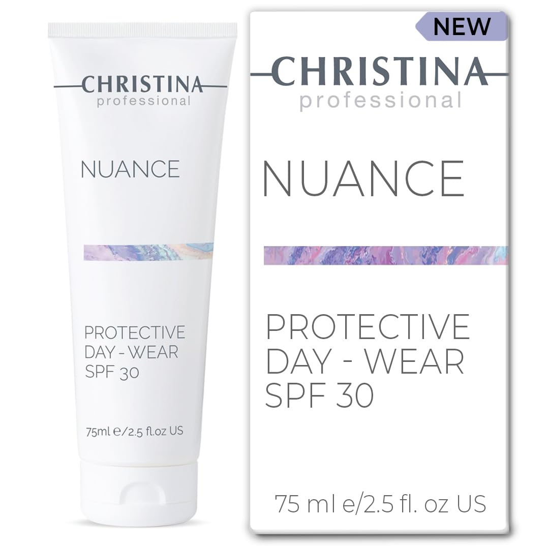 -CHRISTINA- Protective Day Cream SPF 30 - Hydrating Face Moisturizer - Anti-Pollution & Skin Barrier Support - Hyaluronic Acid & Peptides - Daily Skincare for Women - Lightweight Sunscreen - 75 ml