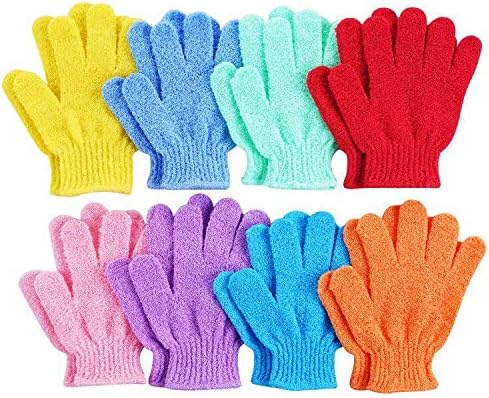 16 pcs Exfoliating Shower Gloves,Double Sided Exfoliating Bath Gloves Deep Clean Dead Skin for Spa Massage Beauty Skin Shower Body Scrubber Bathing Accessories.