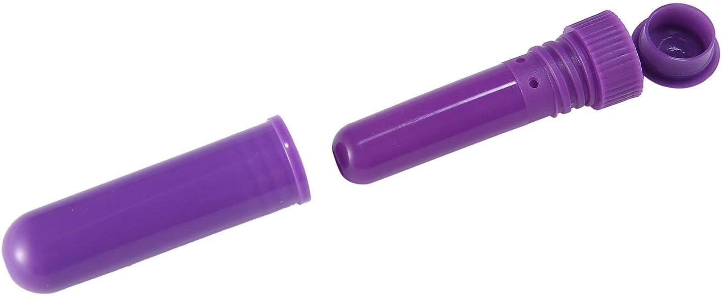 12 Set Essential Oil Inhaler, Refillable Nasal Inhaler Blanks with Unscented Wicks, Assorted Colors