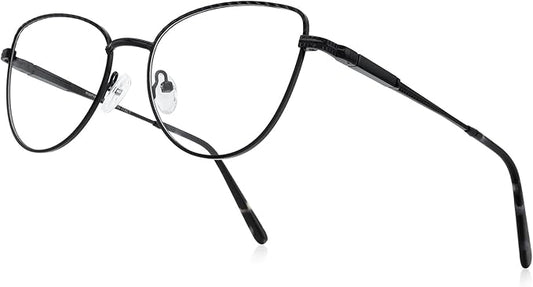 RB. Pilot Retro Cateye Reading Glasses for Women Blue Light Blocking Computer Glasses Spring Hinge Readers