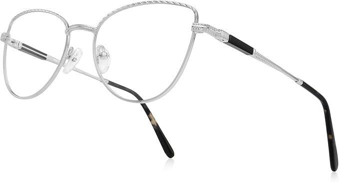 RB. Pilot Retro Cateye Reading Glasses for Women Blue Light Blocking Computer Glasses Spring Hinge Readers