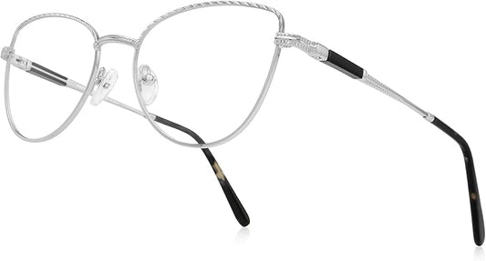 RB. Pilot Retro Cateye Reading Glasses for Women Blue Light Blocking Computer Glasses Spring Hinge Readers