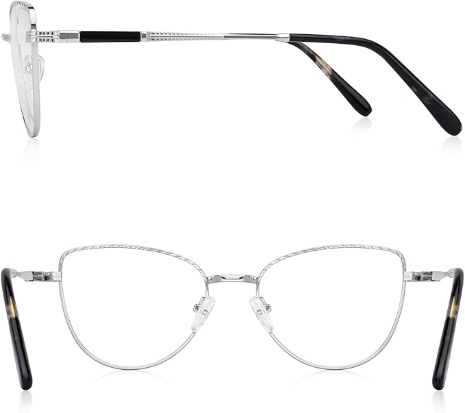 RB. Pilot Retro Cateye Reading Glasses for Women Blue Light Blocking Computer Glasses Spring Hinge Readers