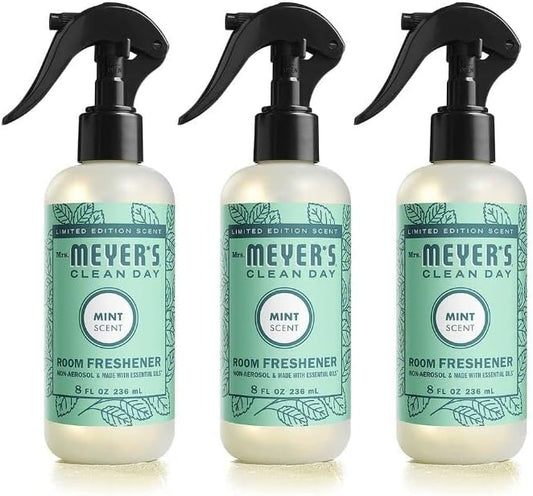 Mrs. Meyer's Clean Day Room Freshener, Mint, 8 Fl Oz (Pack of 3)