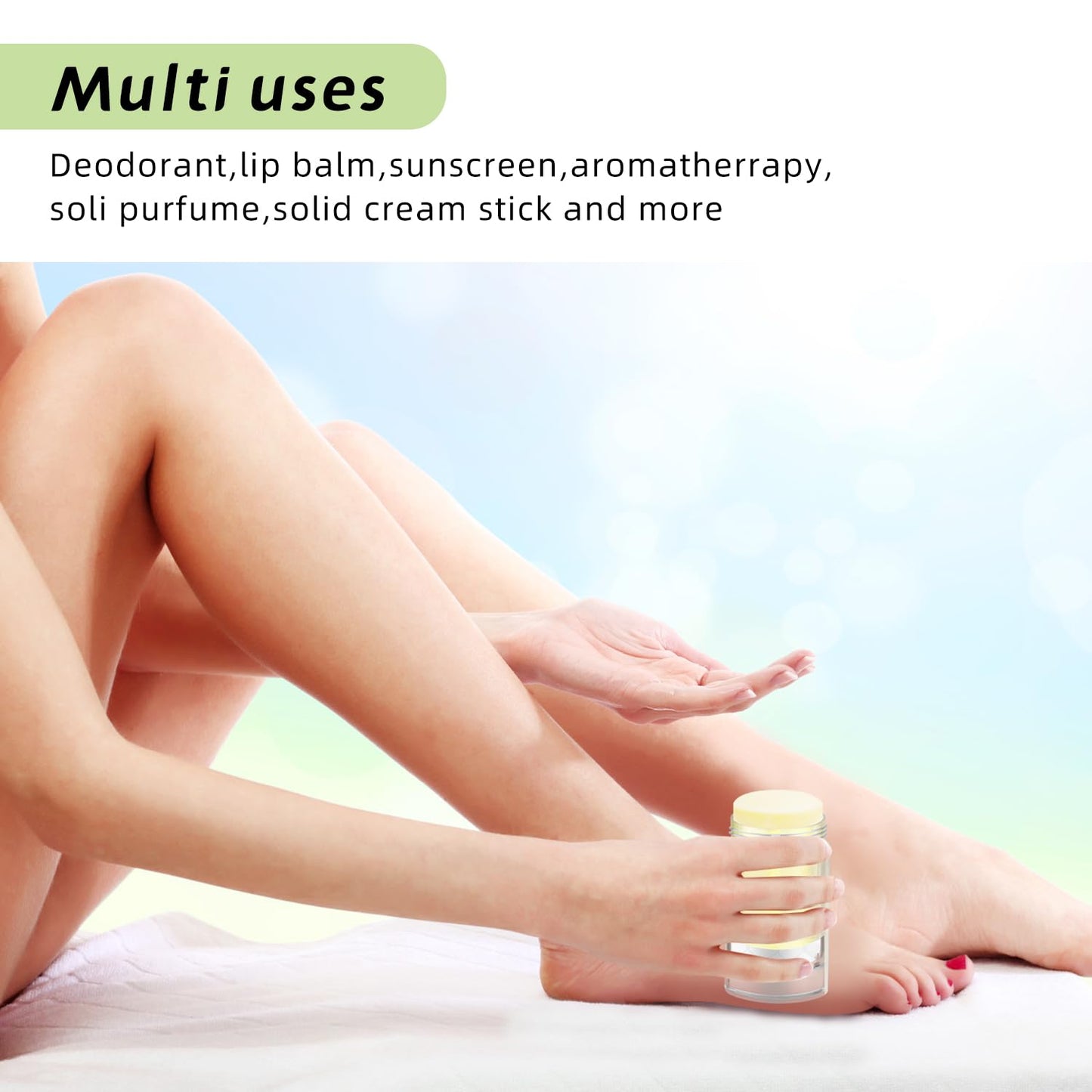 10 Pcs Empty Deodorant Containers Bottom Fill Deodorant Bottles Refillable DIY Deodorant Tubes Lip Balm Tubes (clear, 75ml/2.5oz)