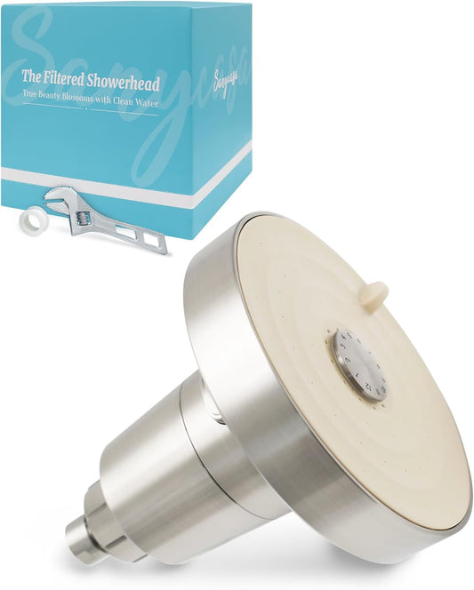 Filtered Shower Head for Hard Water, Removes Chlorine, KDF-55 Filter Dermatologist Recommended for Softening Hard Water (BNP)
