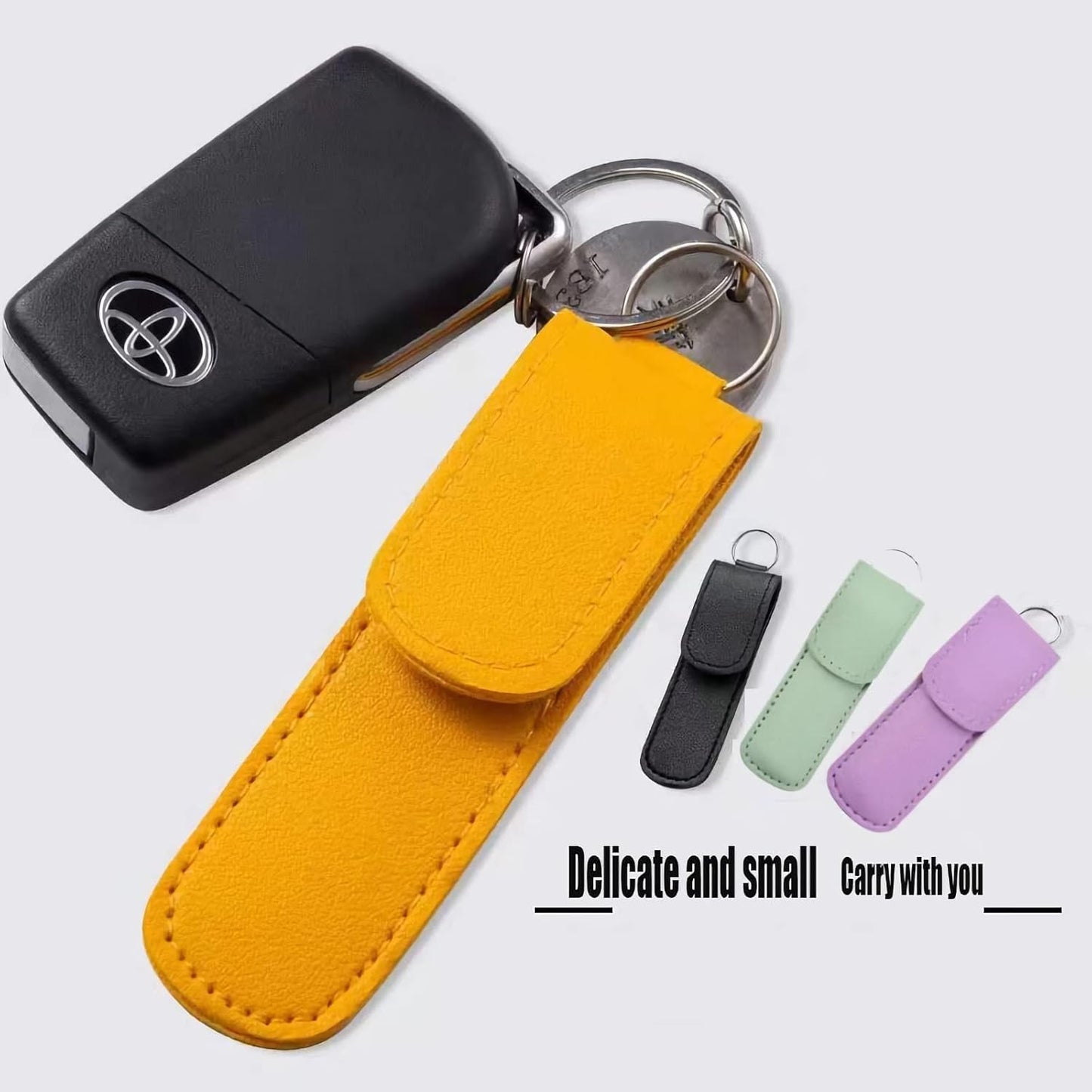 12 Pcs Ear Pick Earwax Removal Kit, Ear Cleaning Tool, Stainless Steel Earwax Removal Tool with Leather Storage Box (Yellow&Purple)