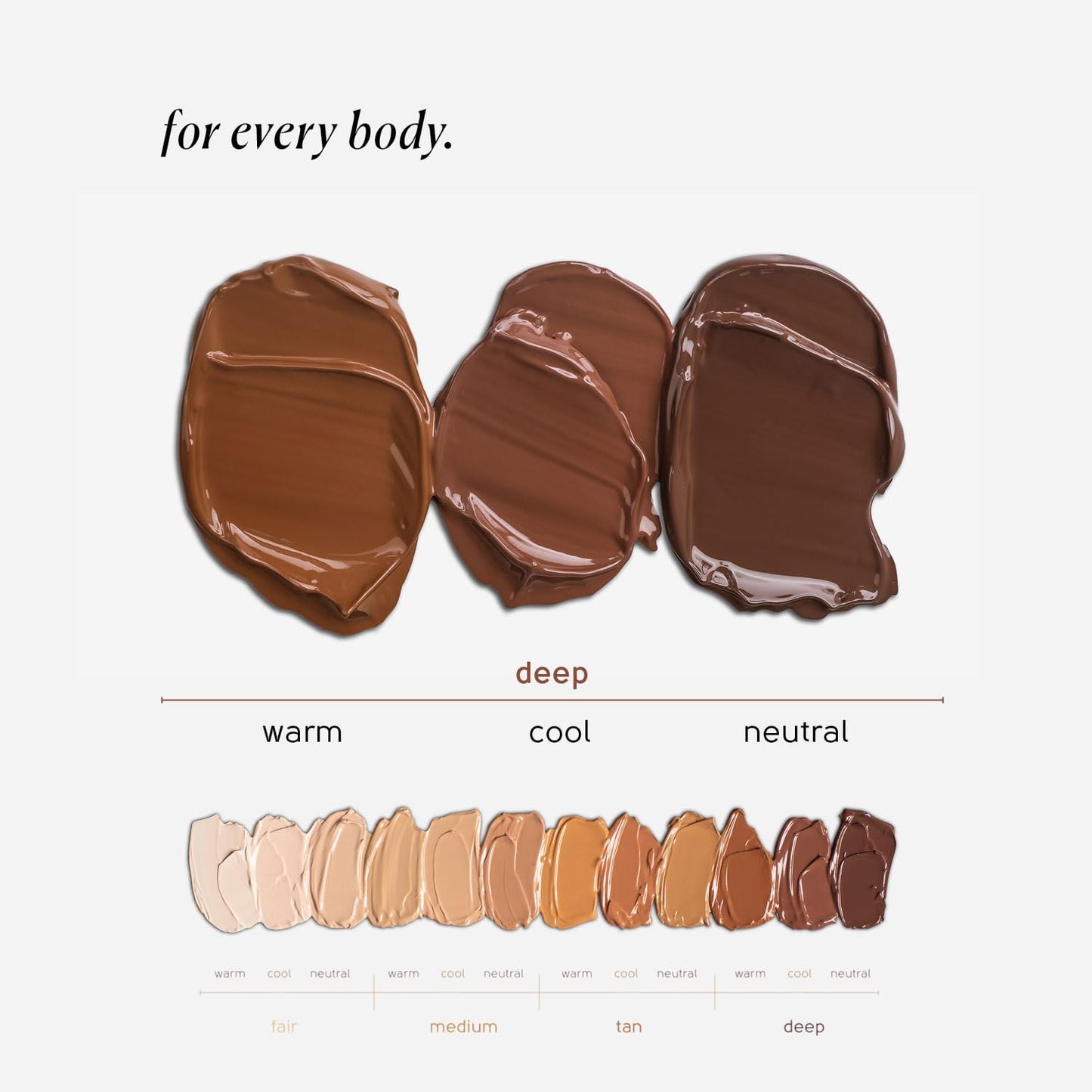 Tinge Tint Body Makeup, Lasts Up to 48 Hours, Medium Coverage Cream With Amino Acids, Hyaluronic Acid & Lysine, Semi Matte Finish, Water & Transfer Resistant, 3.38 Fl Oz - Deep Warm