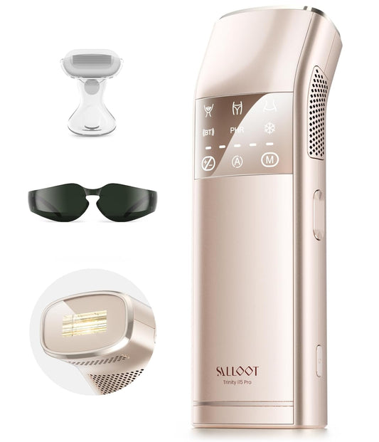 (2025 New) IPL Laser Hair Removal for Women and Men, 2 Lights & 4-Pulse Modes, 2℃ Sapphire Ice Cooling for Sensitive Skin, Targets Ingrown Hair, Permanent Hair Reduction for Bikini, Face & Body
