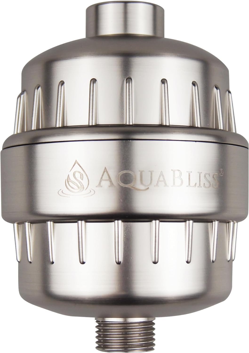 AquaBliss High Output Revitalizing Shower Filter - Reduces Dry Itchy Skin, Dandruff, Eczema, and Dramatically Improves The Condition of Your Skin, Hair and Nails - Brushed Nickel (SF100-BN)