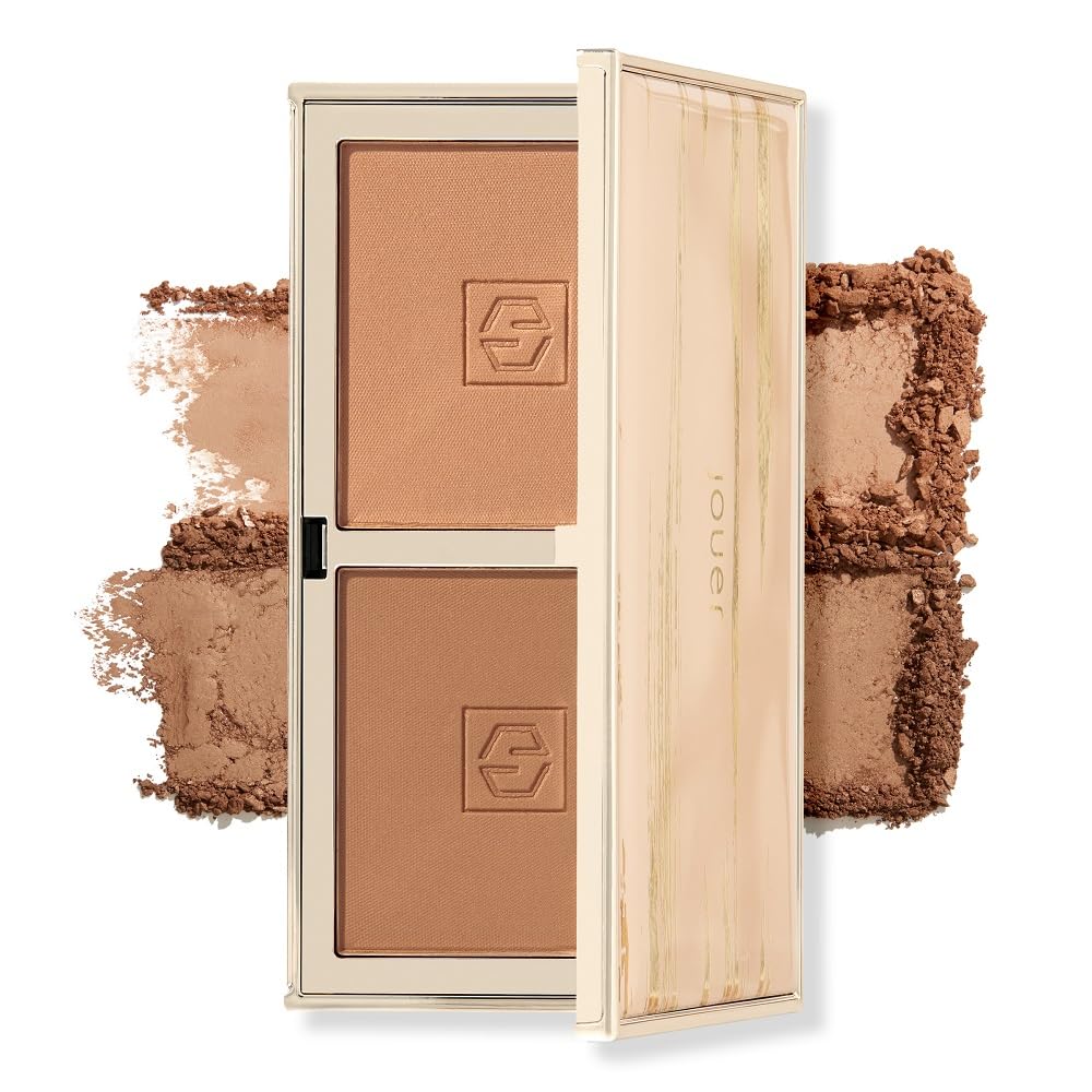 Jouer Sunswept Bronzer Duo 2 Complementary Shades Velvety Formula Matte & Shimmer Shades Vitamin E Talc, Paraben, Gluten & Cruelty Free