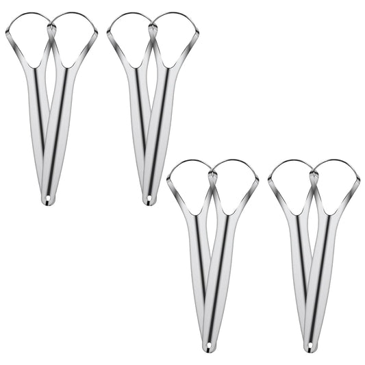 8 Pcs Tongue Scraper Stainless Steel Tongue Cleaners Wide Head Tongue Cleaner Tool Reduce Bad Breath Tongue Scrapers for Fresh Breath