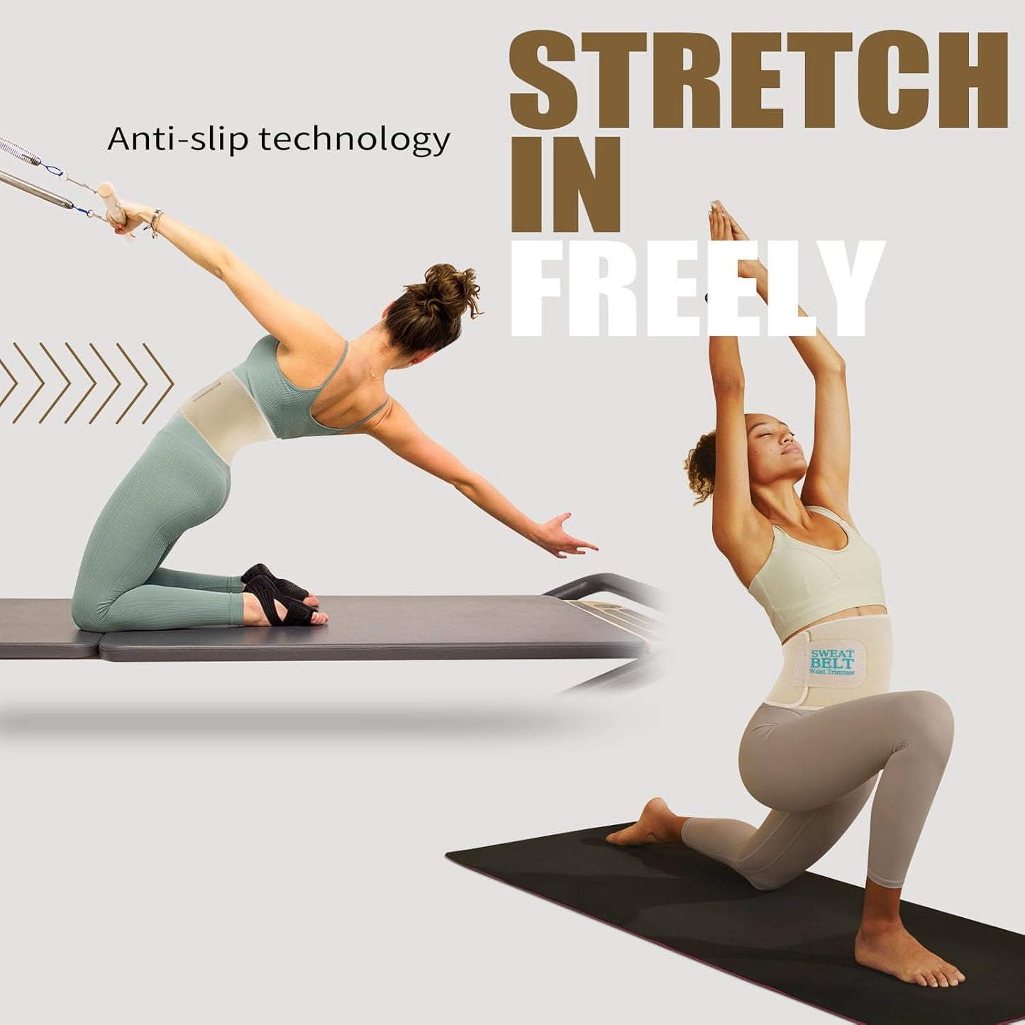 LKV Sweat Waist Trainer for Women Belly Fat Neoprene Waist Trimmer for Women Workout