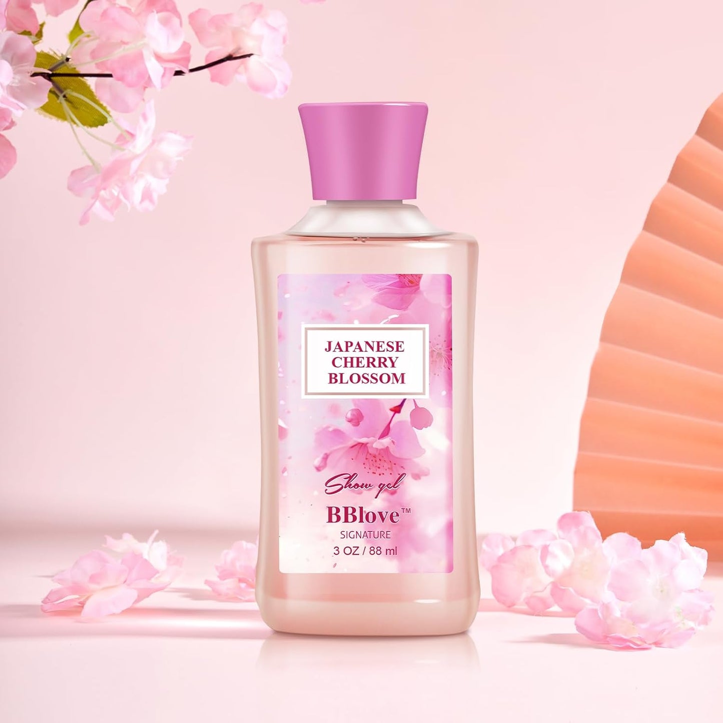 Bath and Body Gift Set for Women & Girls, Japanese Cherry Blossom, 3PCS Set for - Shower Gel, Body Lotion, Body Mist, Body Care Travel Set