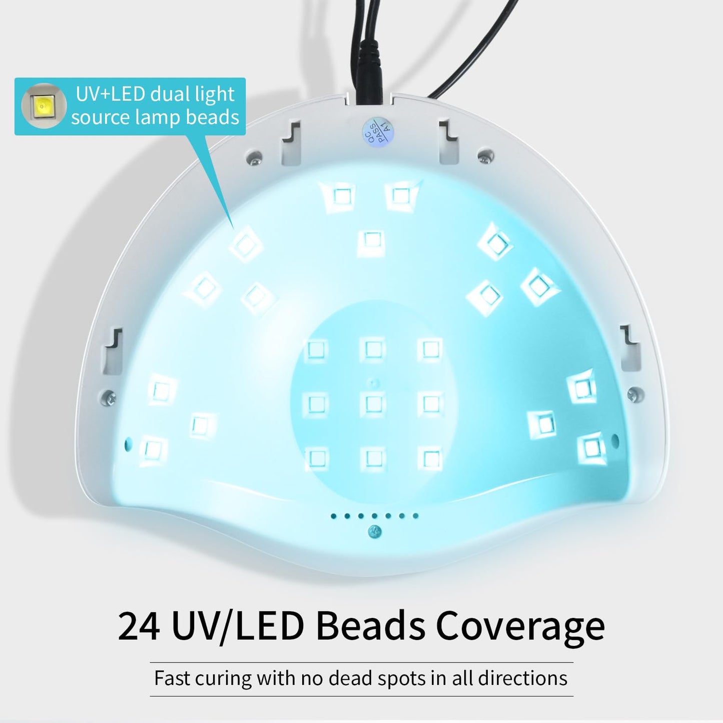 JODSONE U V LED Nail Lamp, Nail Dryer for Gel Polish, Led Light with Automatic Sensor & 4 Timers