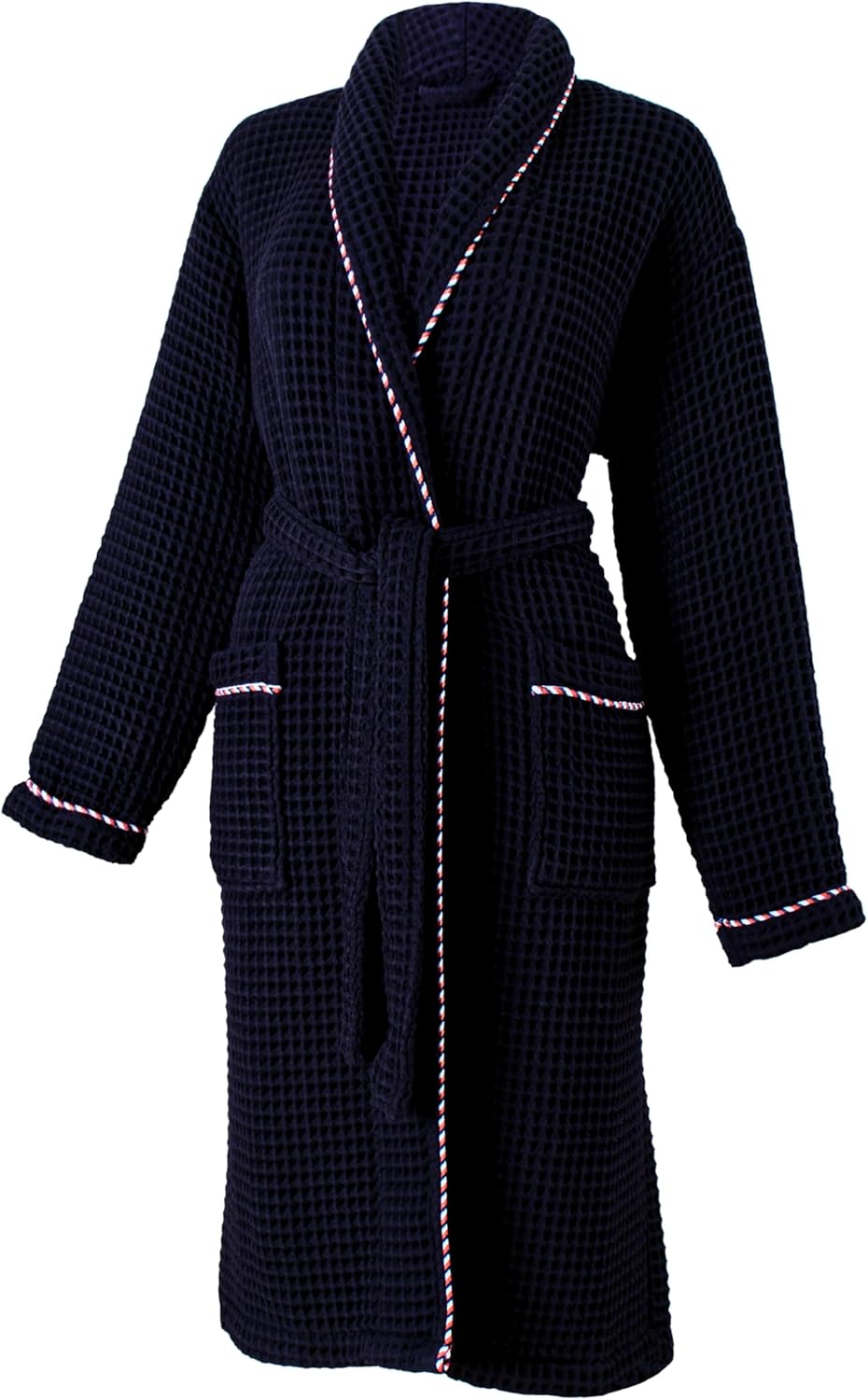 PÜSKÜL - Elegant Waffle Robe Unisex, Luxury Organic 100% Turkish Cotton Waffle Bathrobes for Women's & Men's
