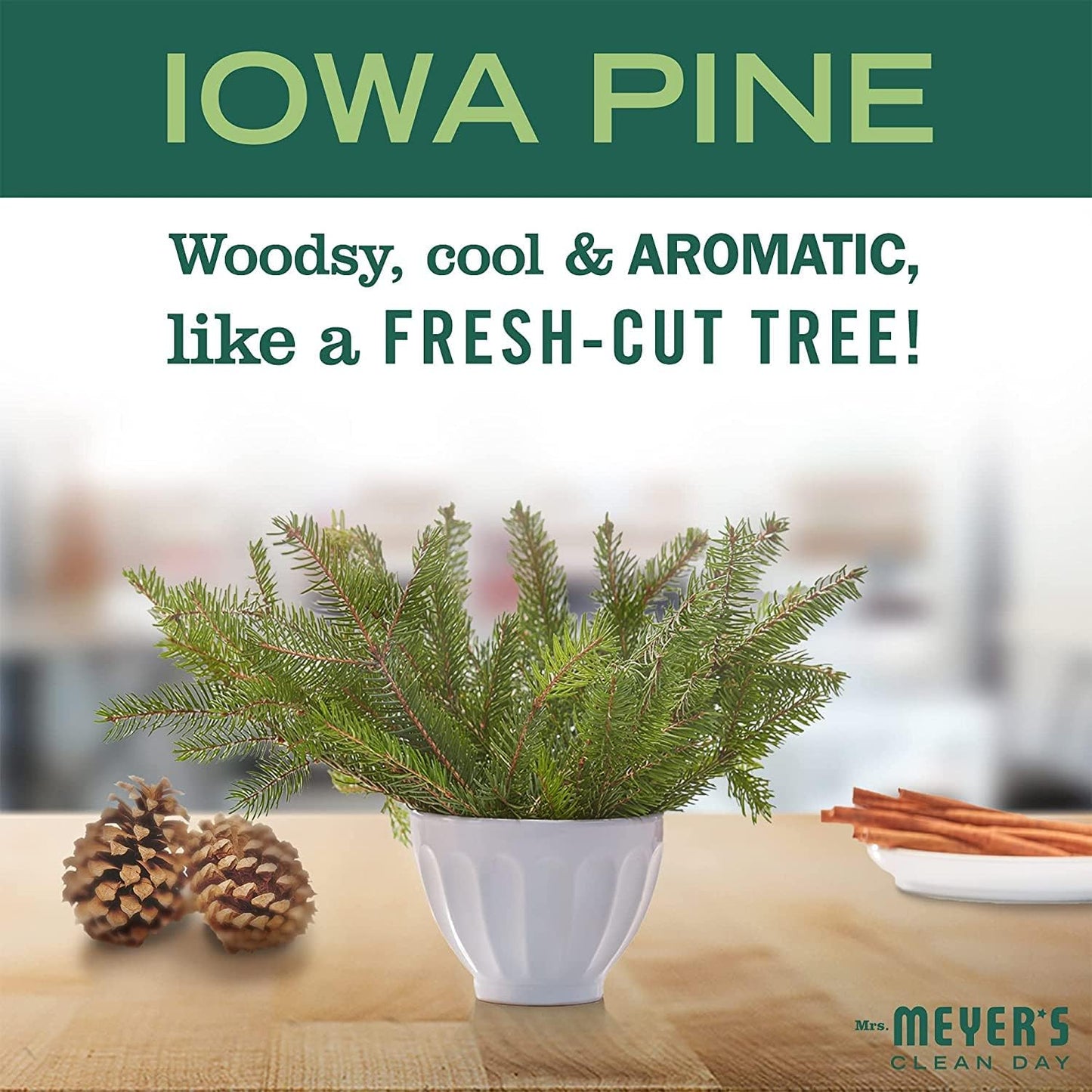 Mrs. Meyer's Clean Day Room Freshener, Iowa Pine (8 Fl Oz (Pack of 1))