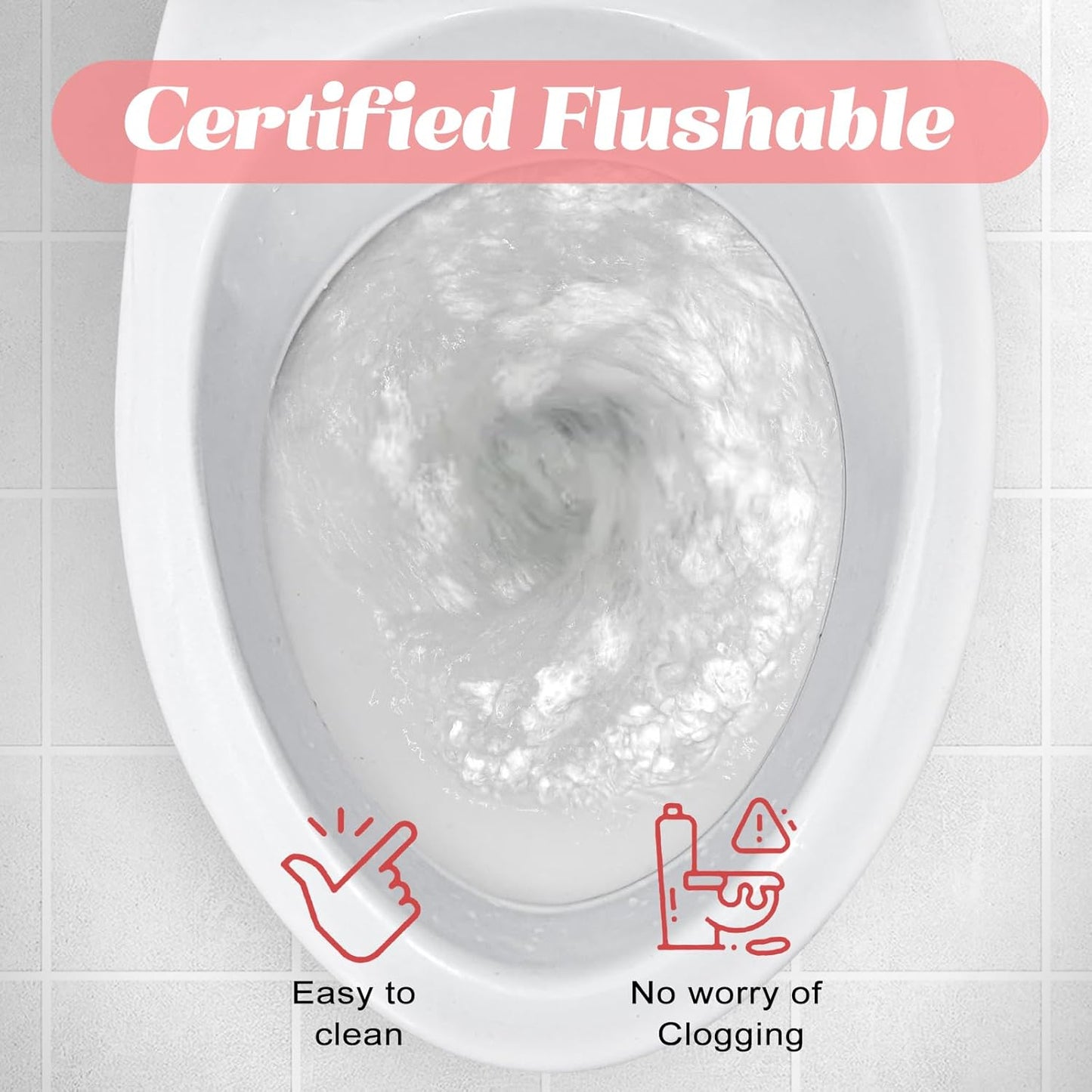 100 Feminine Wipes Flushable Travel Individually Wrapped,Travel Wipes for Women,Feminine Care Wet Wipes Travel Size Vaginal Wipes for Adult, Girl and Homeless