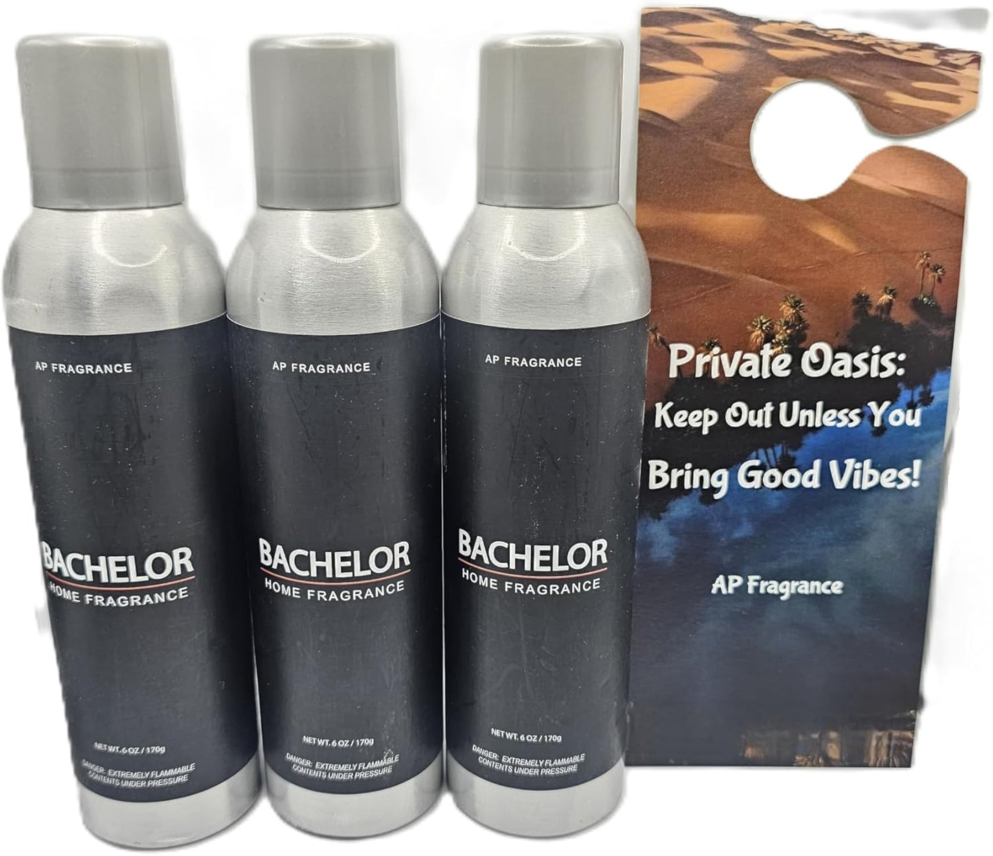 AP Fragrance Belfair Oaks Room Fragrance Air Freshener Spray - Concentrated Odor Neutralizer, Bachelor Scent - 3 Pack