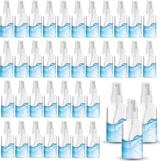 100PCS 1oz/30ml Small Spray Bottle, Clear Fine Mist Spray Bottle Mini Empty Hair Spray Bottle, Plastic Refillable Cosmetic Containers for Plants, Cleaning, Misting & Skin Care
