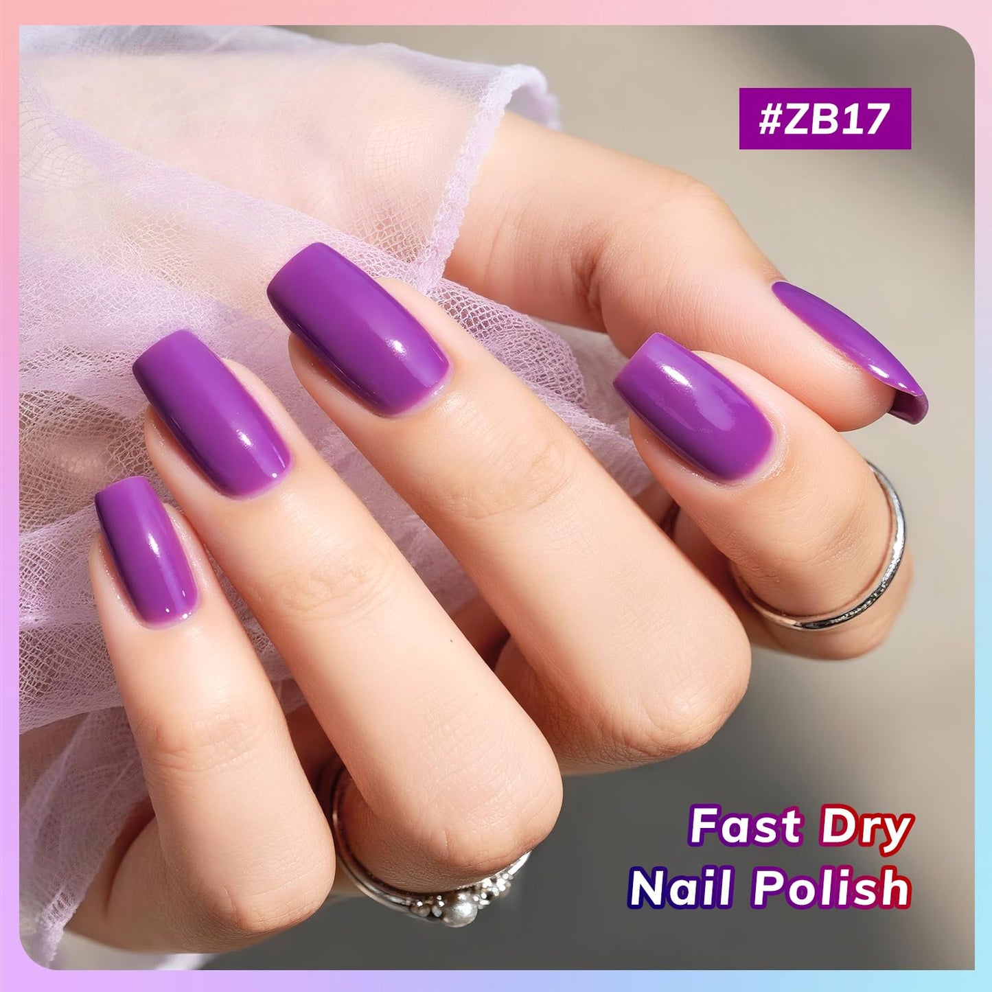 10ml Nail Polish Set 6 Colors Black White Red Deep Blue Dark Green Deep Purple All Seasons Neutral Color Quick Dry Nail Polish Set for Women Salon DIY Nail Art