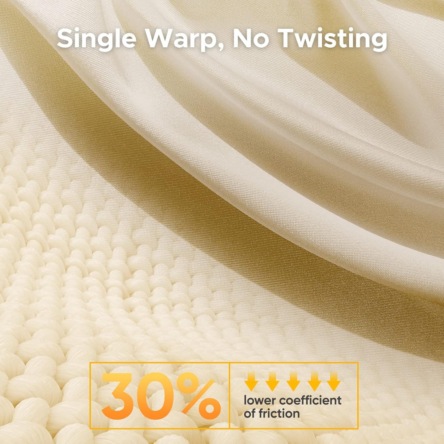 100% Pure Mulberry Silk Pillowcase for Hair and Skin - Allergen Resistant Dual Sides,600 Thread Count Silk Bed Pillow Cases with Hidden Zipper,1pc,King Size,Champagne